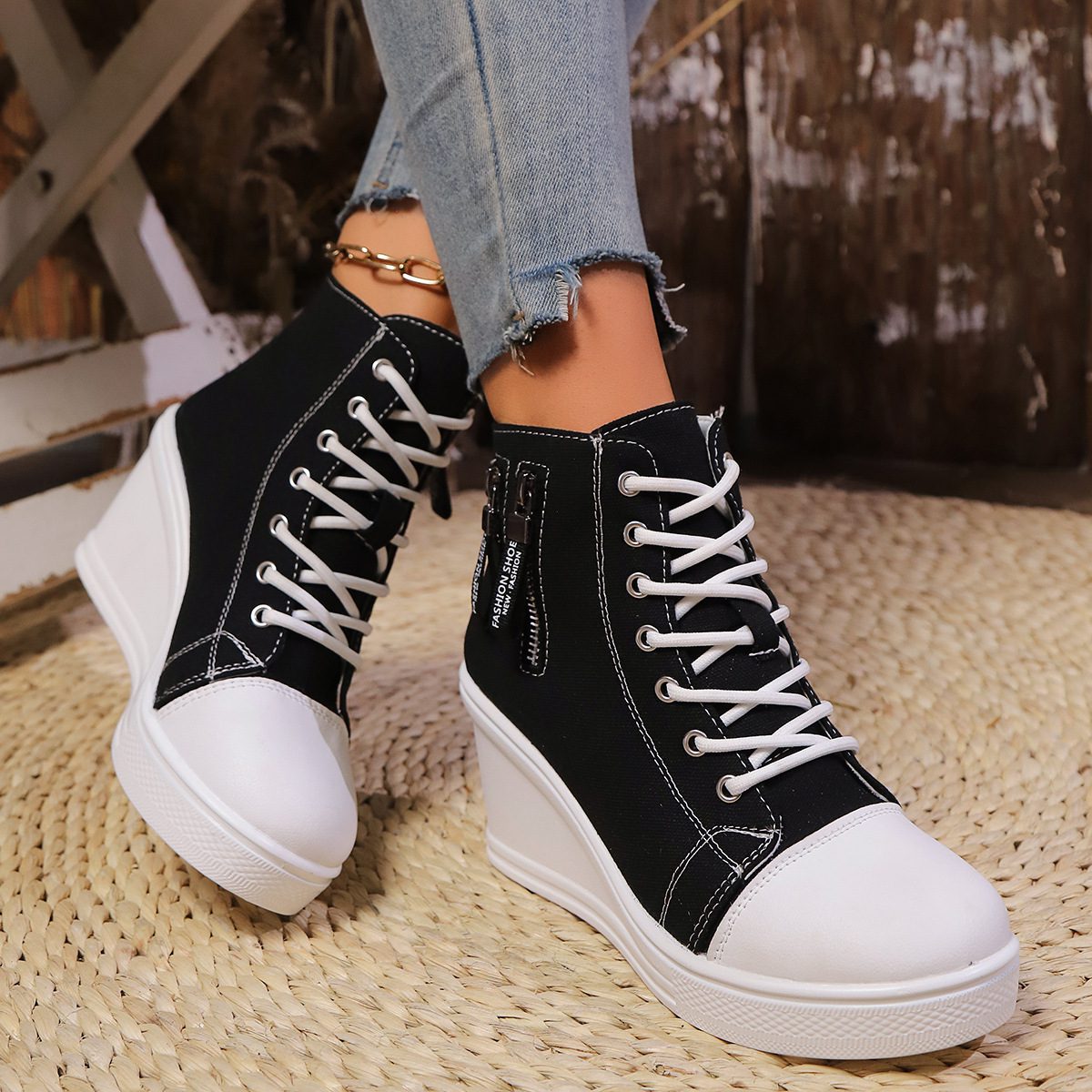 Womens Plus-size Thick-soled Casual All-match Shoes - Image 2