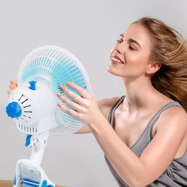 3-in-1 Clip On Fan, Quiet Small Desk Fan With 2 Speeds & Auto Oscillation, Clamp Fan For Office Bedroom Stroller, Safe For Baby - Image 8