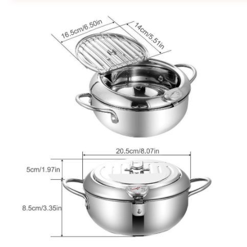 Stainless Steel Telescopic Folding Basket Frying Basket French Fries Degreasing Kitchen Tool - Image 4