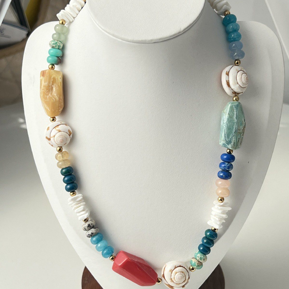 Handmade Beaded Stainless Steel Versatile Womens Necklace - Image 4