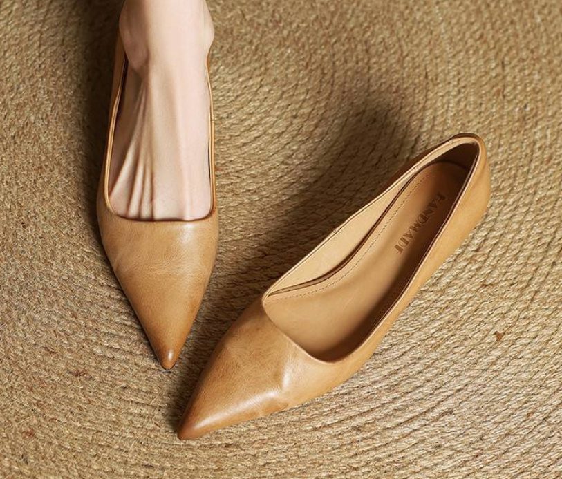 Pointed Toe Shallow Mouth All-match Commute Work Shoes - Image 7