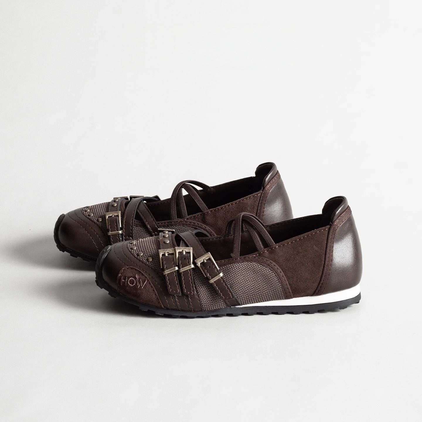 Brown Niche Retro Belt Buckle Sports Mary Jane Shoes Women - Image 2