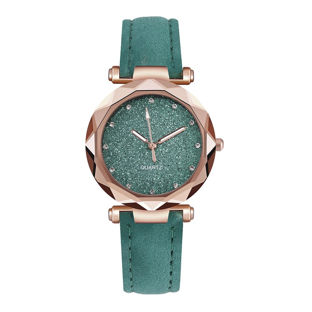 Casual Women Romantic Starry Sky Wrist Watch Leather Rhinestone Designer Ladies Clock - Image 8