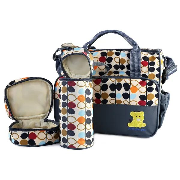 5PCS Baby Nappy Diaper Bags Set Mummy Diaper Shoulder Bags W - Image 5
