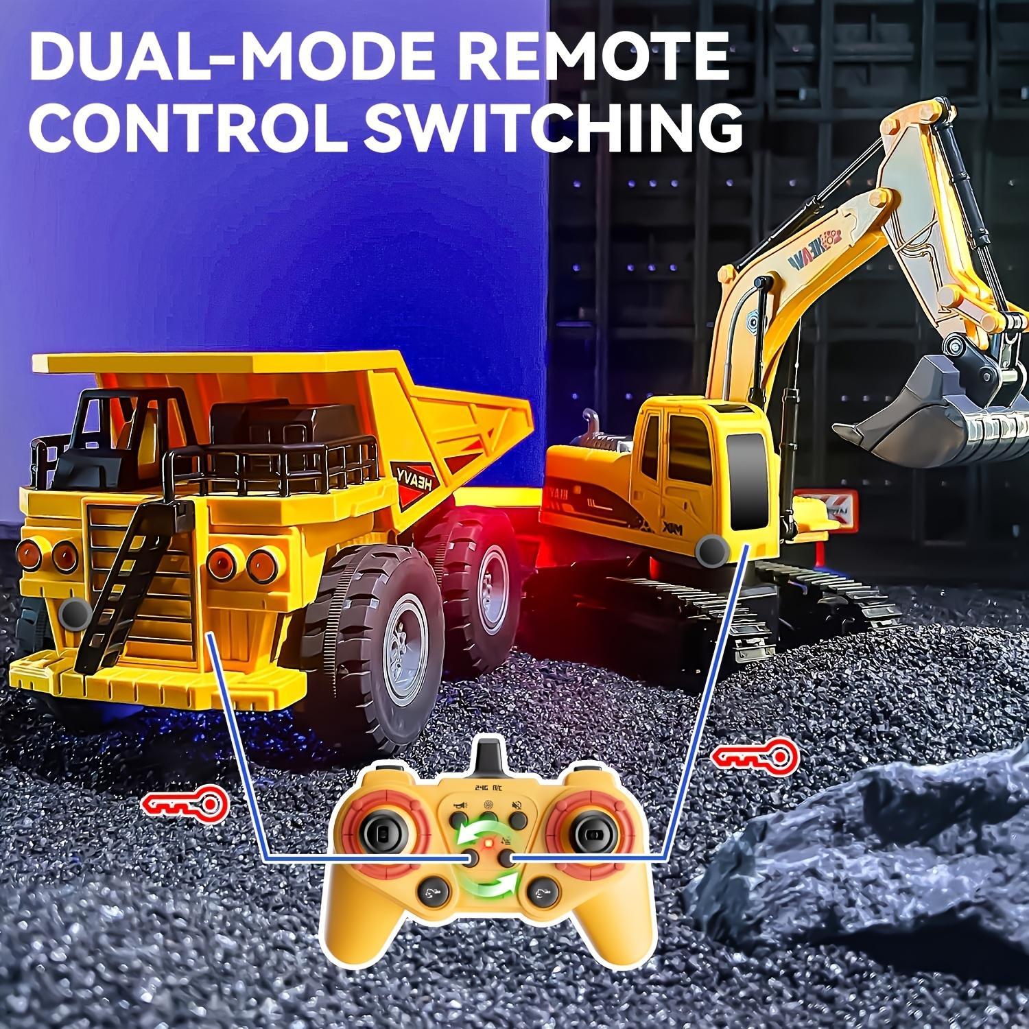 Remote Control Excavator Construction Vehicle Set Educational Construction Toy For Children - Image 7