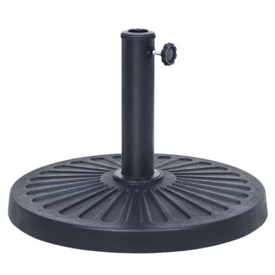 26.5 Lbs Outdoor Patio Market Umbrella Base, Patio Umbrella Stand For Yard Garden Poolside In Black Shipment From Walmart