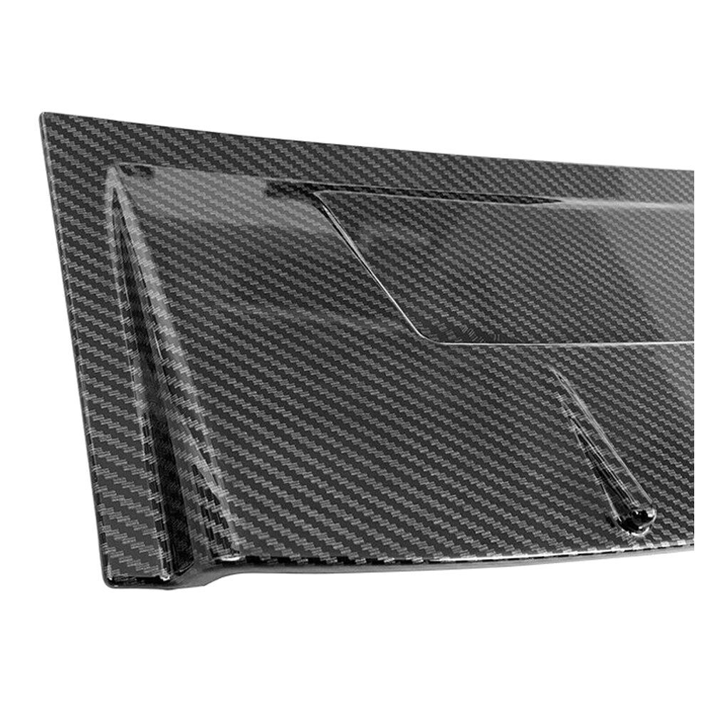 Fits 14-23 Infiniti Q50 V Style Carbon Fiber Print Rear Window Roof Spoiler Wing - Image 4