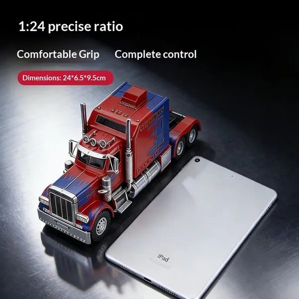 Semi Truck Toys For Boy Heavy Trucks,Metal Diecast Trucks Model Pull Back Cars With Light And Sound,Truck And Trailer Toys For Boys,Toy Trucks For Boys Age 4-8 - Image 5