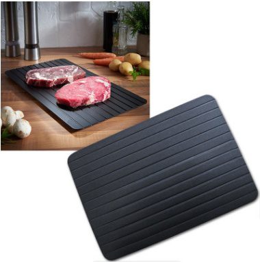 Fast Defrosting Tray Thaw Kitchen Quick Aluminum Thaw Plate - Image 4