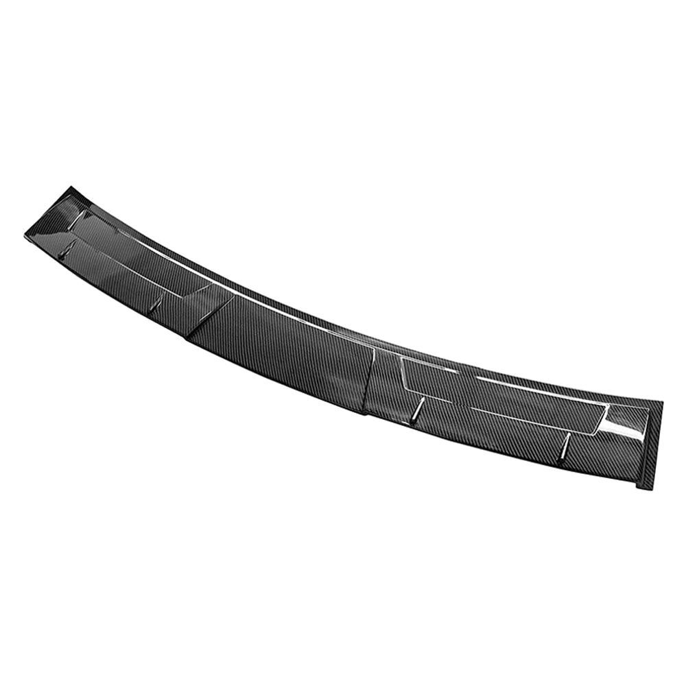 Fits 14-23 Infiniti Q50 V Style Carbon Fiber Print Rear Window Roof Spoiler Wing - Image 8