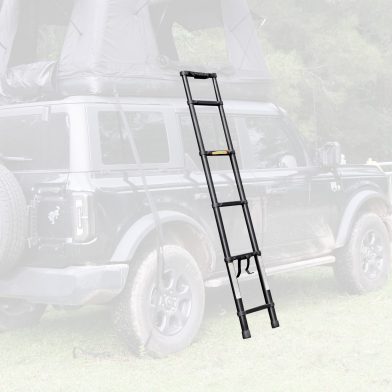 Roof top tent and roof rack use Portable Folding Aluminium Telescopic Ladder Non-Slip Extension Telescoping Ladder with Hooks
