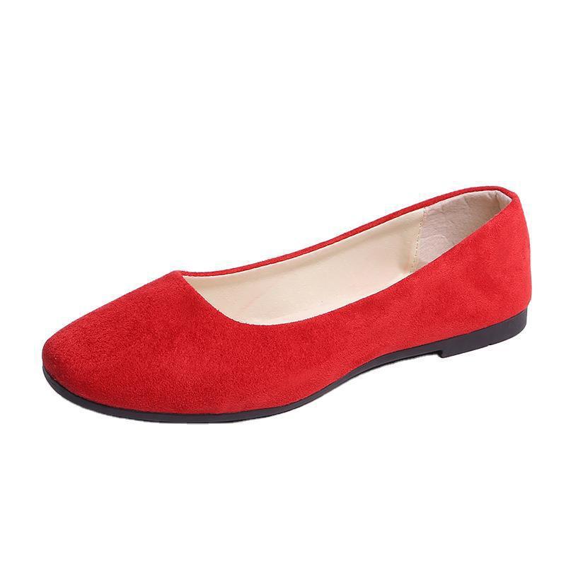 Suede Low-cut Pumps Womens Shoes Plus Size - Image 5
