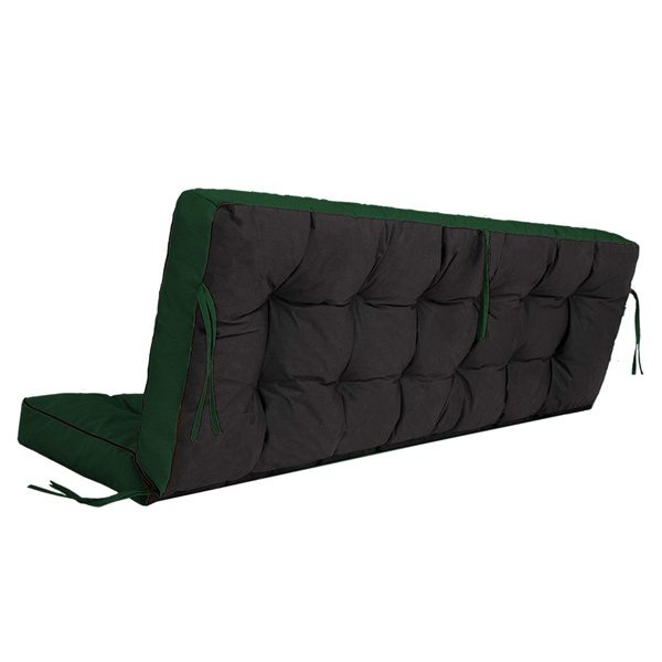 Outdoor Swing Cushions 70 Inch,Waterproof 4in Thick Porch Swing Cushion Replacement With Backrest And Ties,Comfortable 2-3 Seat Pation Swing Pad For Backyard,Garden,Lawn,Outdoor Furniture Dark Green - Image 7