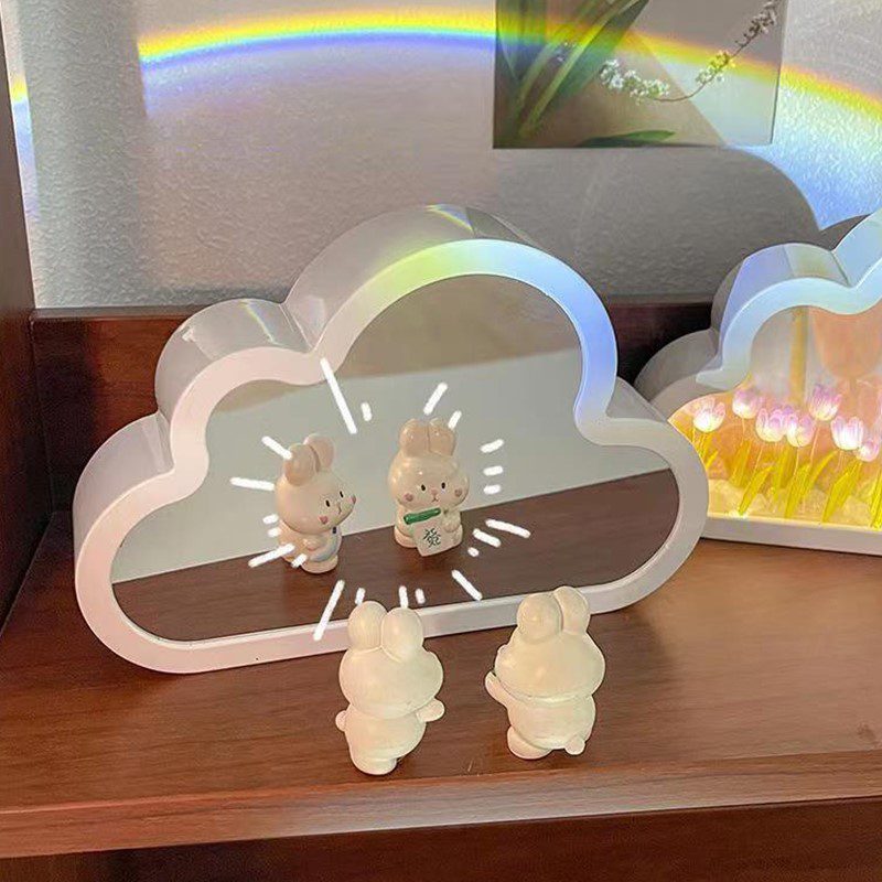 Tulip Night Lamp DIY Material Cloud Tulips Night Lamp Decorative Mirrors Photo Frame LED Table Lights Korean Creative Desk Bedroom Handmade Birthday Gifts - Image 4