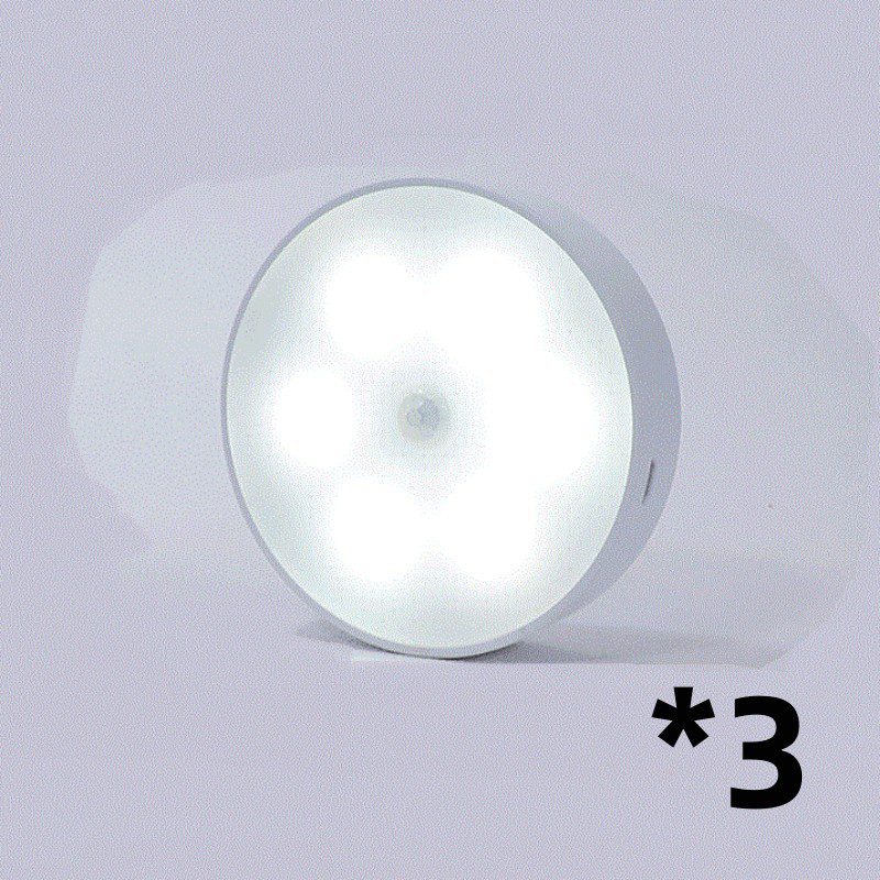 Usb Rechargeable Motion Sensor Light Round Wireless LED Puck Light Kichen Cabinet Lighting Motion Sensor Lamp Night Light - Image 10