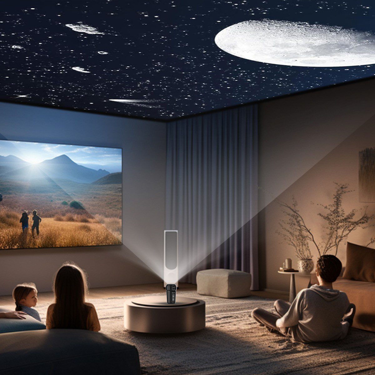 Galaxy Starry Sky Projector Night Light Rotating LED Planetarium Star Lamp UK - Image 9