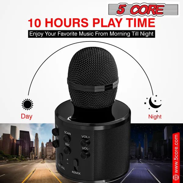 5 Core Microphone Wireless Karaoke Mic With Speaker 3 In 1 Portable Bluetooth Microfono Inalambrico - Image 4