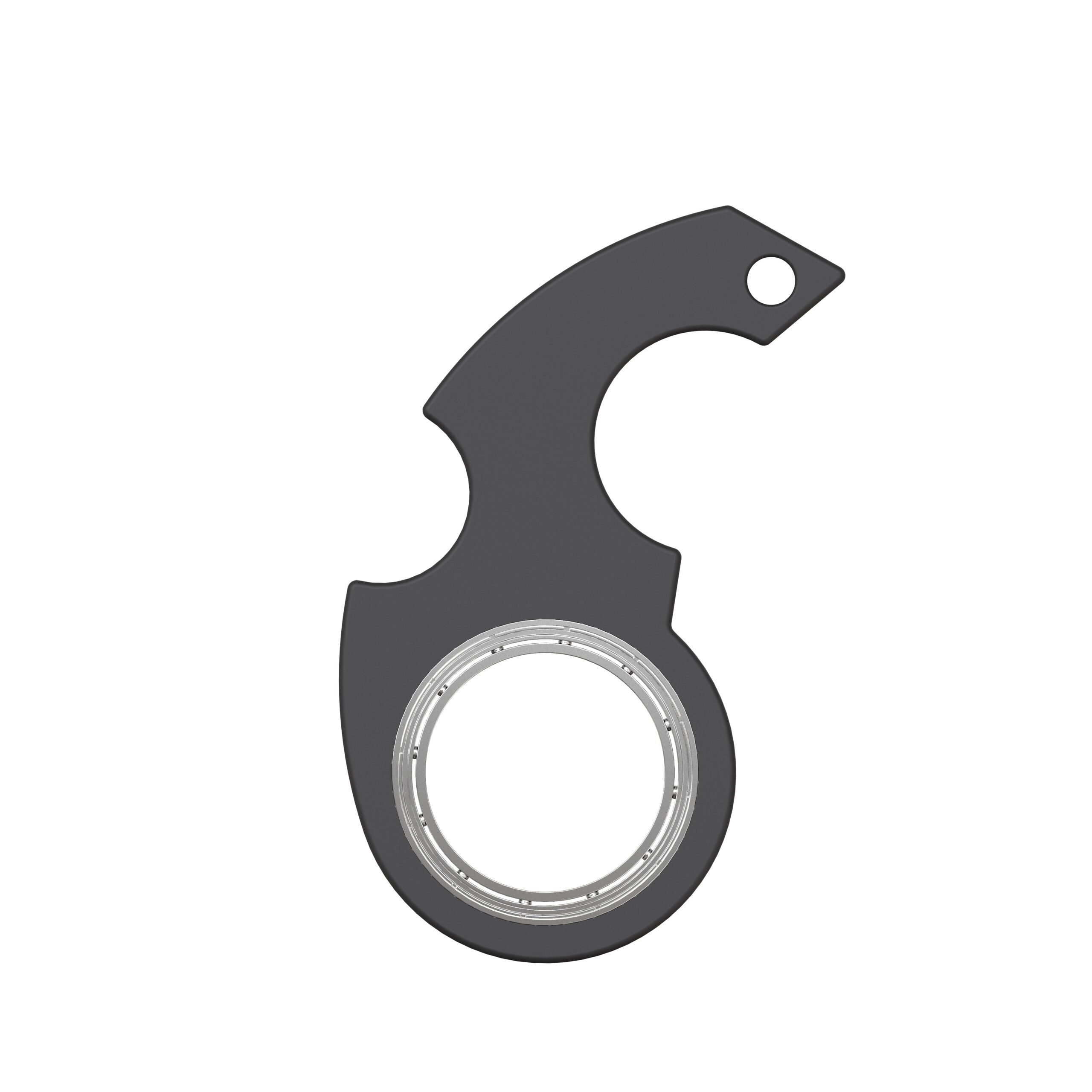 ميدالية مفاتيح مبتكرة بتصميم "سبينر" (Fidget Spinner) - لعبة يدوية لتخفيف التوتر والقلق، تعمل أيضاً كفتاحة زجاجات - مناسبة للأطفال. - الصورة 5