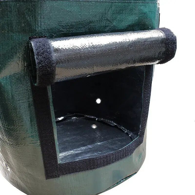10 Gallon -6 Pack Potato Grow Bags, Heavy Duty PE Fabric Pots With Flap And Handles, Green Planter Bags For Potato Vegetables Outdoor Garden, For All Plants Growing - Image 9