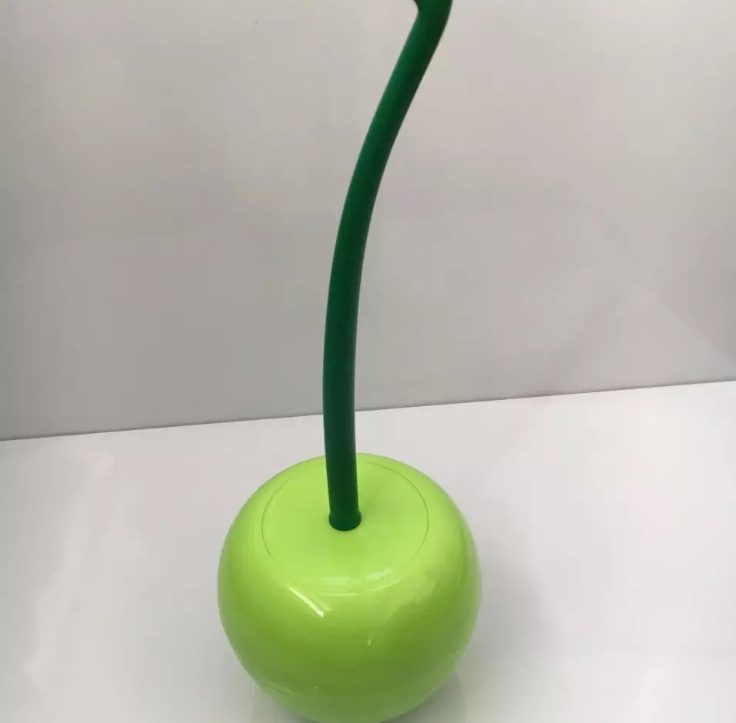 Long Handle Soft Hair Household Toilet Brush Cherry Toilet Brush Daily Necessities Creative Plastic Cleaning Brush Toilet Brush Set - Image 10