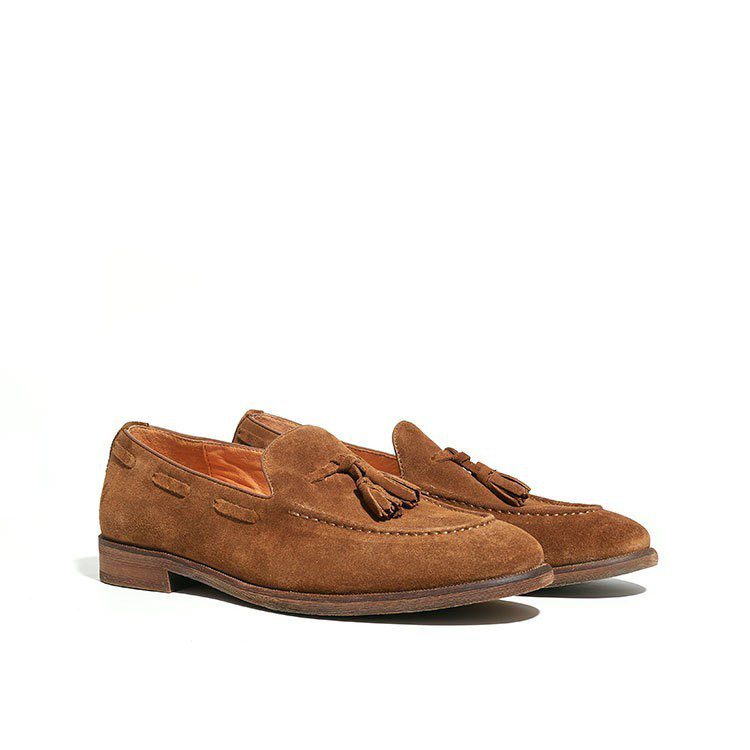 British-style Suede Tassel Suede Loafer Shoes - Image 4