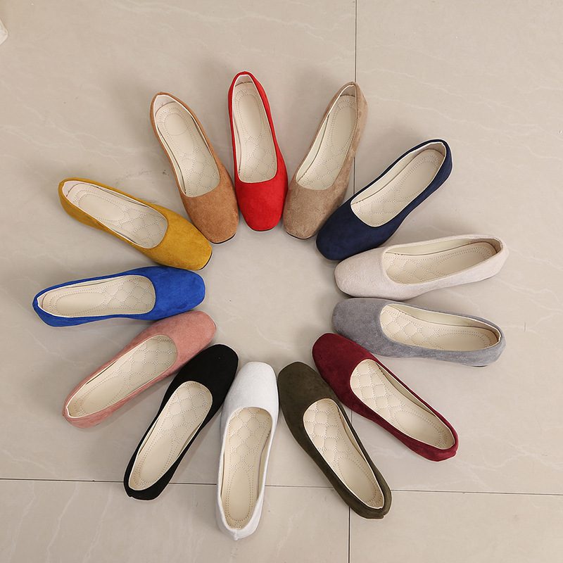 Suede Low-cut Pumps Womens Shoes Plus Size - Image 2