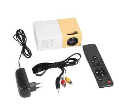 بروجيكتور محمول ثلاثي الأبعاد اتش دي إل إي دي سينما منزلية متوافق مع HDMI وبروجكتور صوتي USB YG300 بروجيكتور صغير - الصورة 2