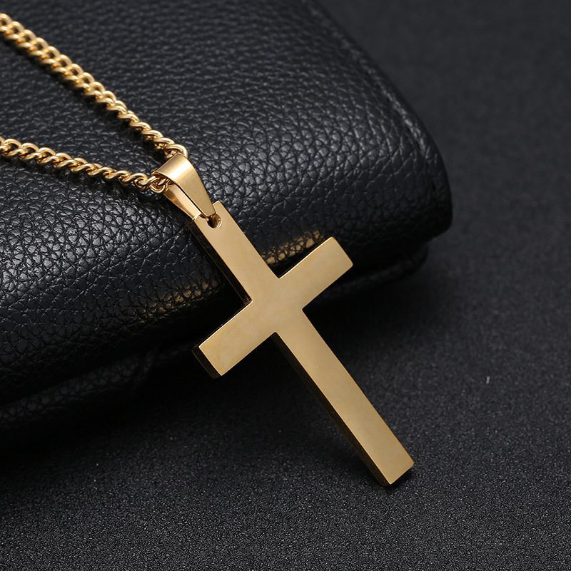 Classic Cross Necklace Men's Pendant Fashion Stainless Steel Jewelry - Image 7