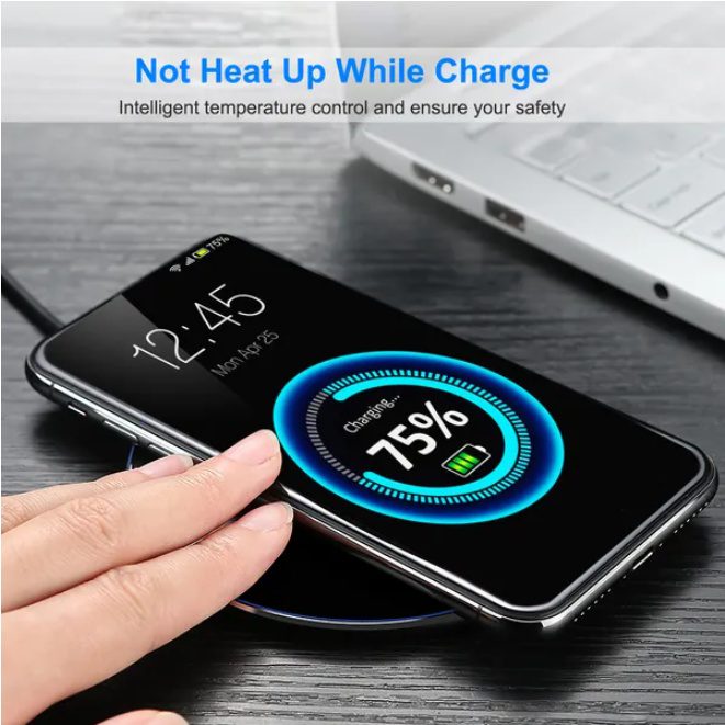 Wireless Charger Qi Certified Ultra Slim 5W Charging Pad - Image 4