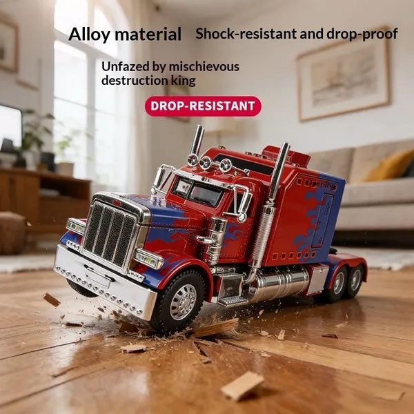 Rear Pull Truck -1-24 Ratio Collectible Alloy Model Car Toy With Realistic Design, Detailed Wheels And Chrome Elements, Perfect Gift For Young People, Birthday Present - Image 4