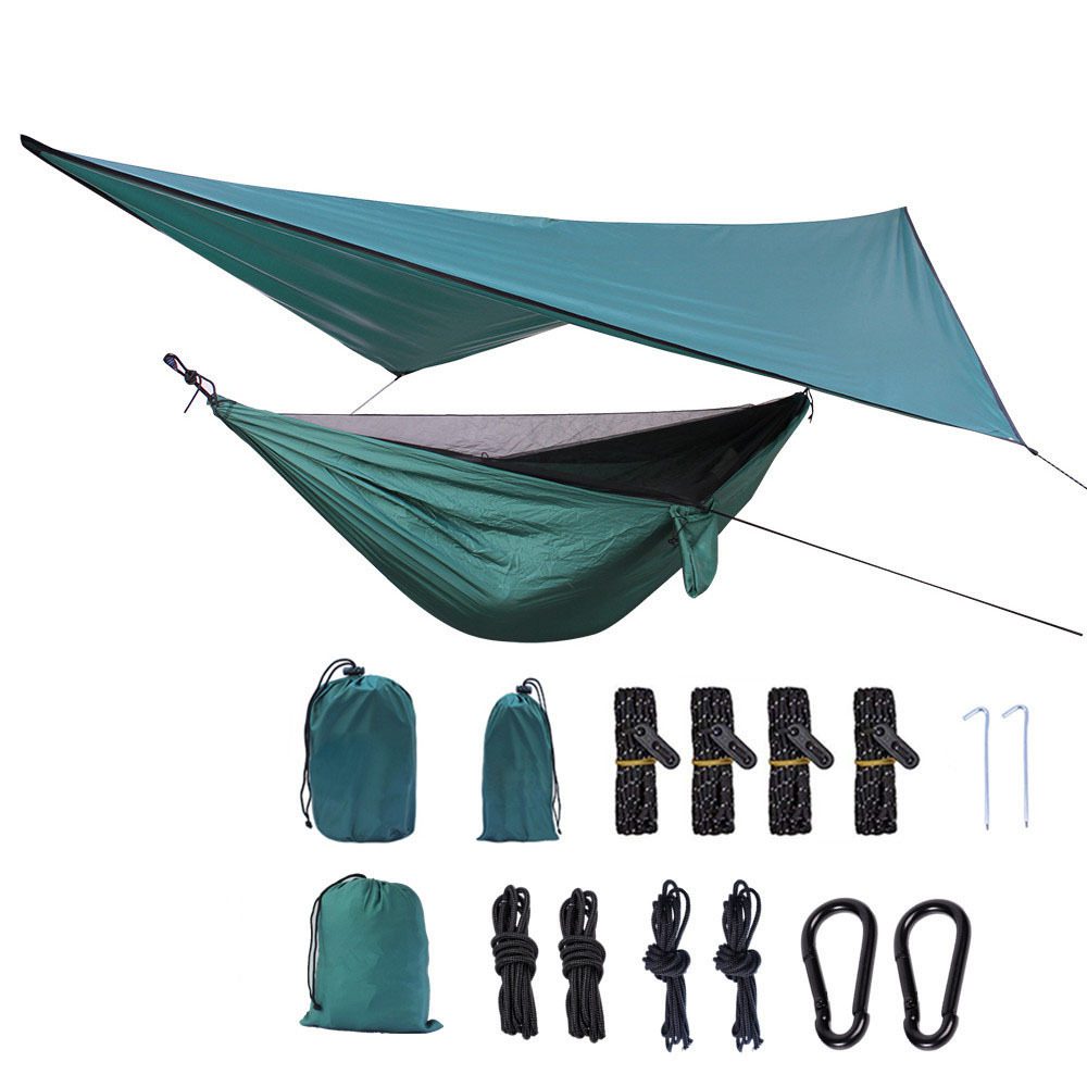 Portable Camping Hammock With Mosquito Net And Awning - Image 2