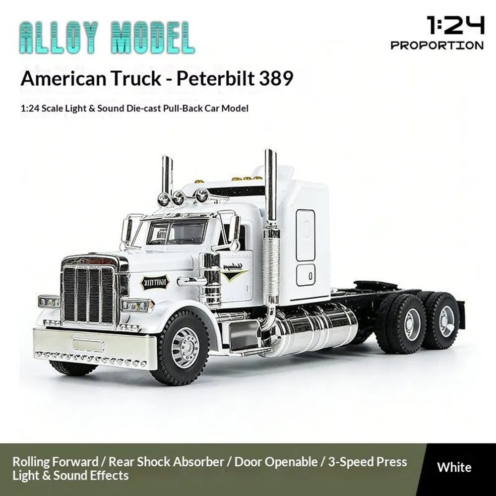 Semi Truck Toys For Boy Heavy Trucks,Metal Diecast Trucks Model Pull Back Cars With Light And Sound,Truck And Trailer Toys For Boys,Toy Trucks For Boys Age 4-8 - Image 6