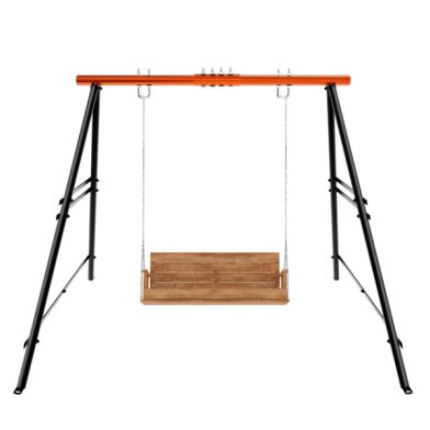Swing Sets For Backyard, Outdoor Porch Swing Frame, Hammock Chair Stand Only, Max Load 550Lbs A-Frame Swing Stand, Swing Set For Patio, Playground, Park, Swing Not Include