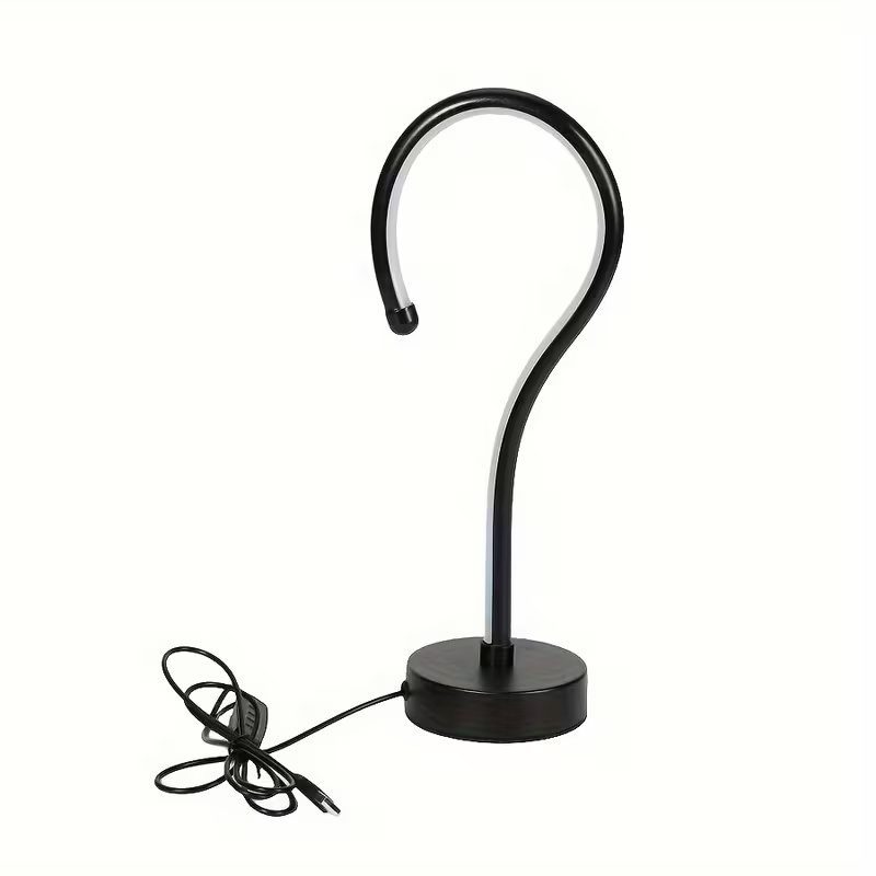 2PC Creative Question Mark Shape Table Lamp, USB Three-color Dimming Desktop Decoration Table Lamp - Image 6