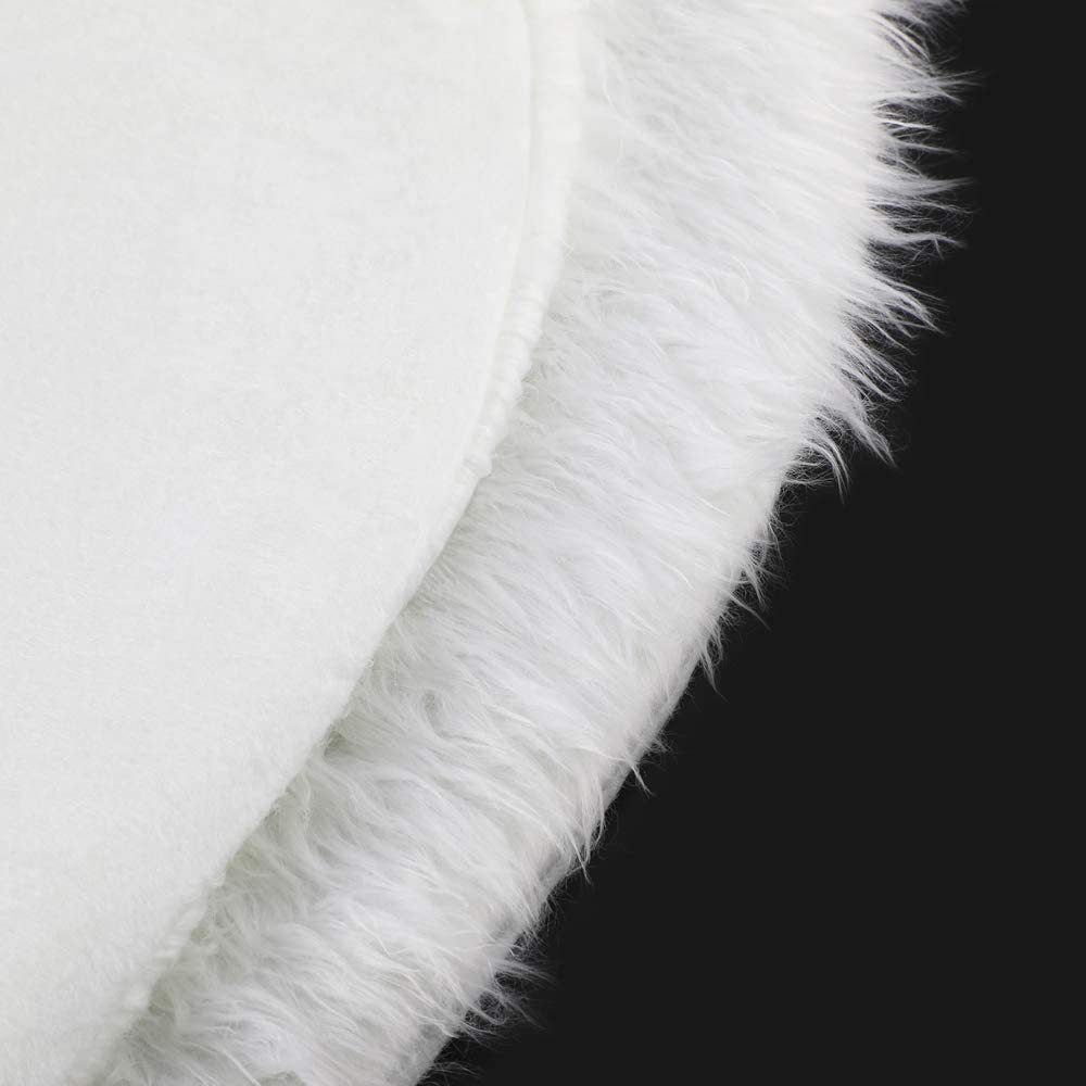 White Christmas Tree Skirt Plush Faux Fur Xmas Tree Carpet Merry Christmas Tree Decorations Ornament New Year Navidad Home Decor - Image 6
