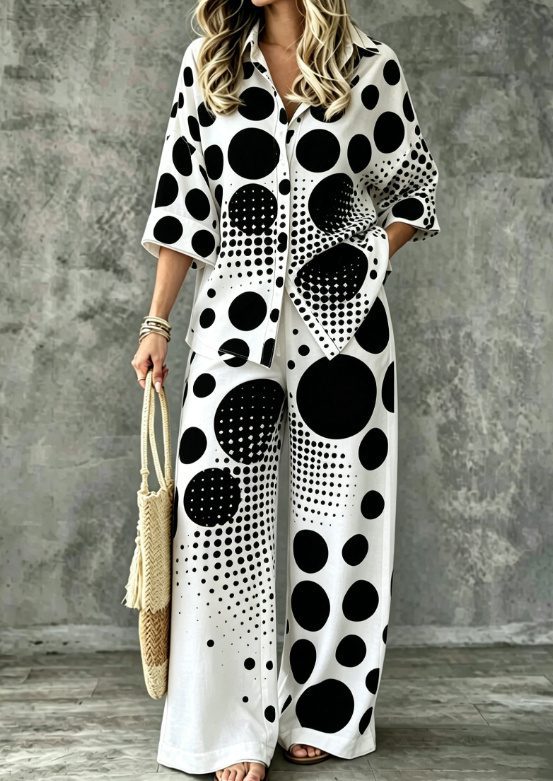 SpringSummer Digital-Print Shirt And Pants Set - Image 7
