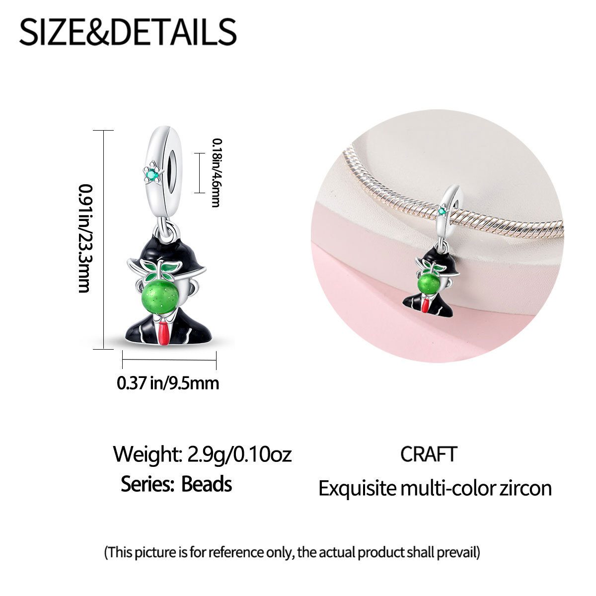 Artistic-style Charm Pendants DIY Bracelet Beads - Image 3