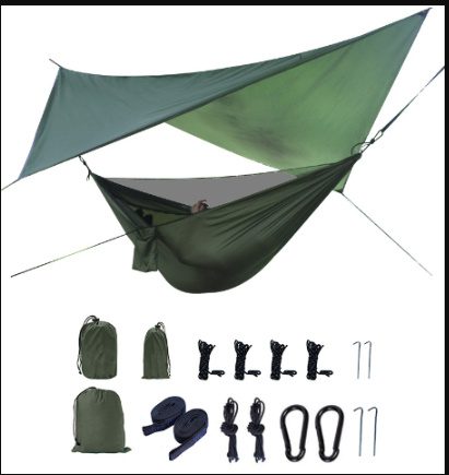 Portable Camping Hammock With Mosquito Net And Awning - Image 6