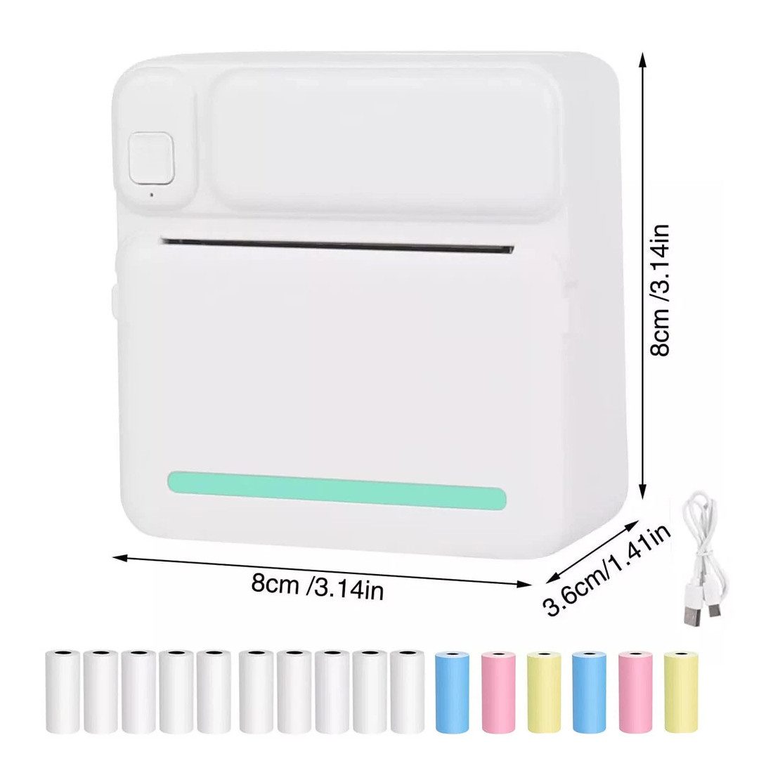 Mini Thermal Printer Pocket Bluetooth Mobile Phone Photos Label Printing Machine - Image 2
