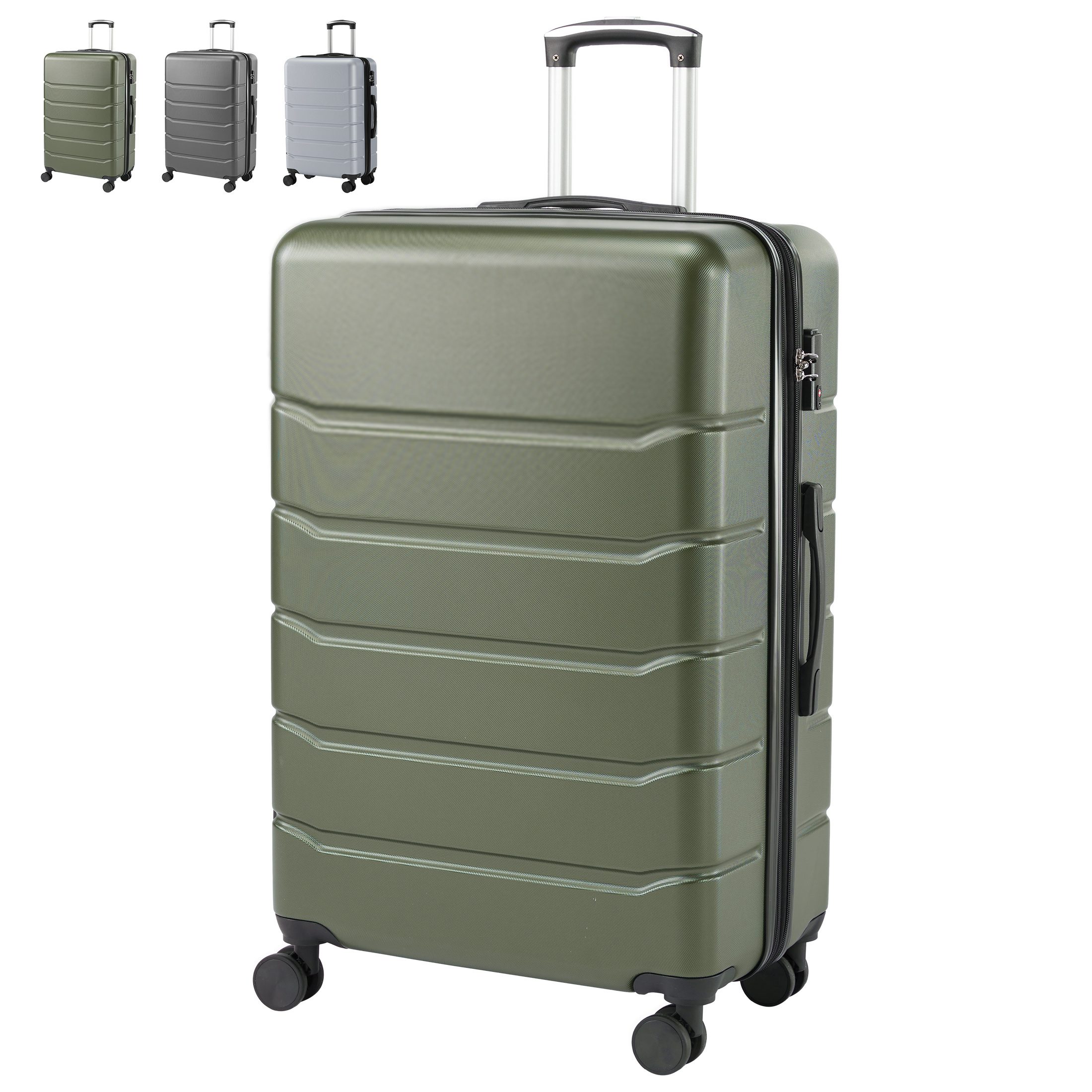 Hard Shell Carry On Suitcase, ABS Spinner Wheel Luggage, Lightweight And Expandable Rolling Travel Bag - Image 3