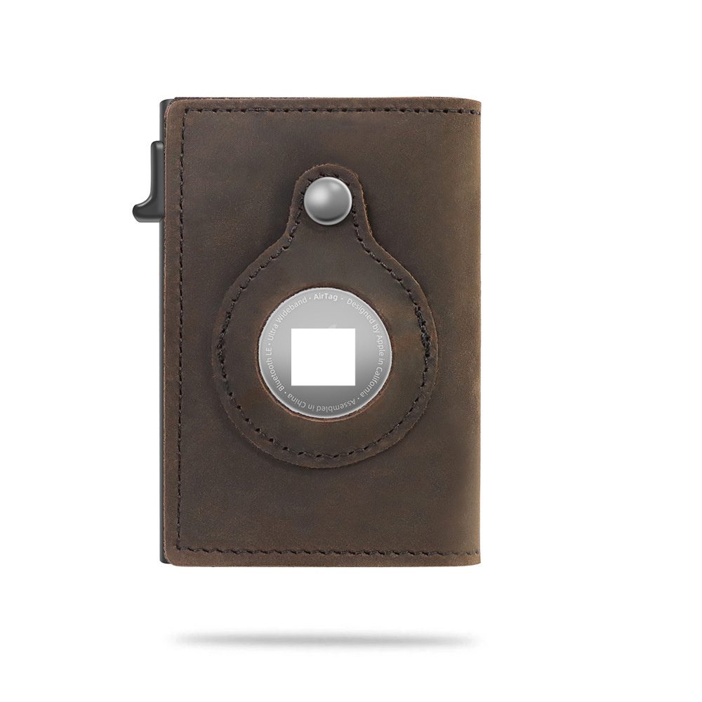 Rfid Card Holder Men Wallets Money Bag Male Black Short Purse Small Leather Slim Wallets Mini Wallets For Airtag Air Tag - Image 7