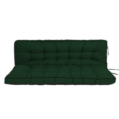 Outdoor Swing Cushions 70 Inch,Waterproof 4in Thick Porch Swing Cushion Replacement With Backrest And Ties,Comfortable 2-3 Seat Pation Swing Pad For Backyard,Garden,Lawn,Outdoor Furniture Dark Green