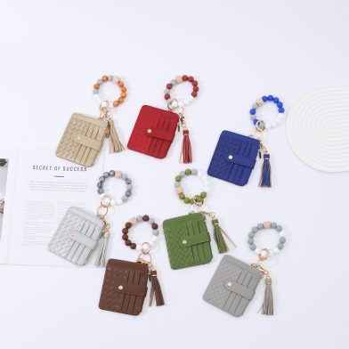 Cardholder Beaded Silicone Bead Bracelet