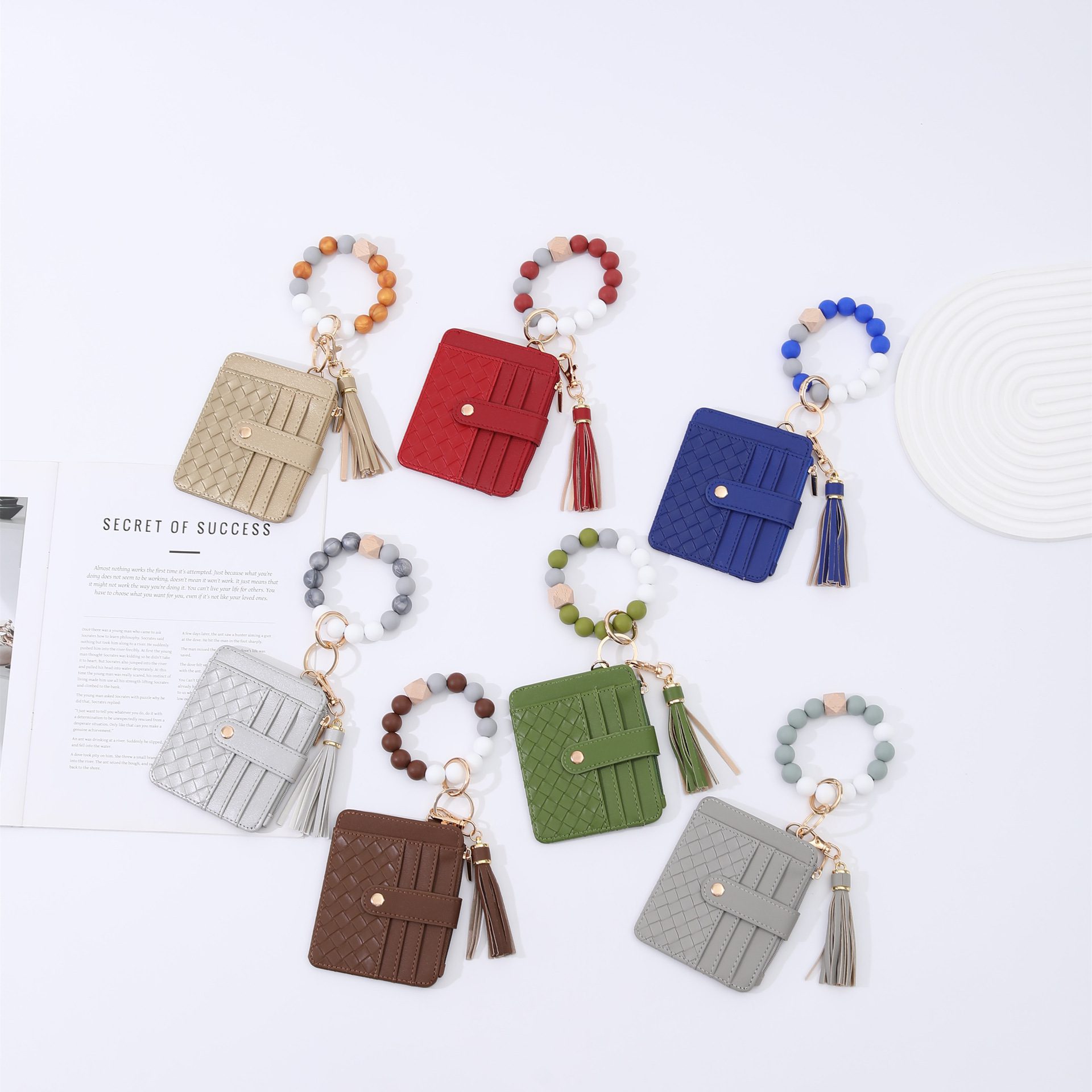 Cardholder Beaded Silicone Bead Bracelet
