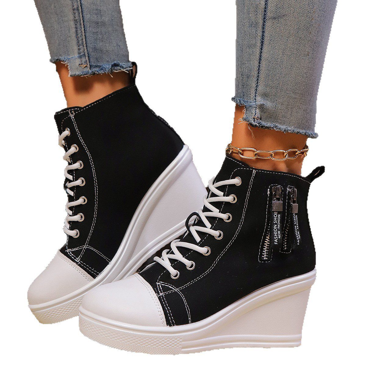 Womens Plus-size Thick-soled Casual All-match Shoes - Image 3