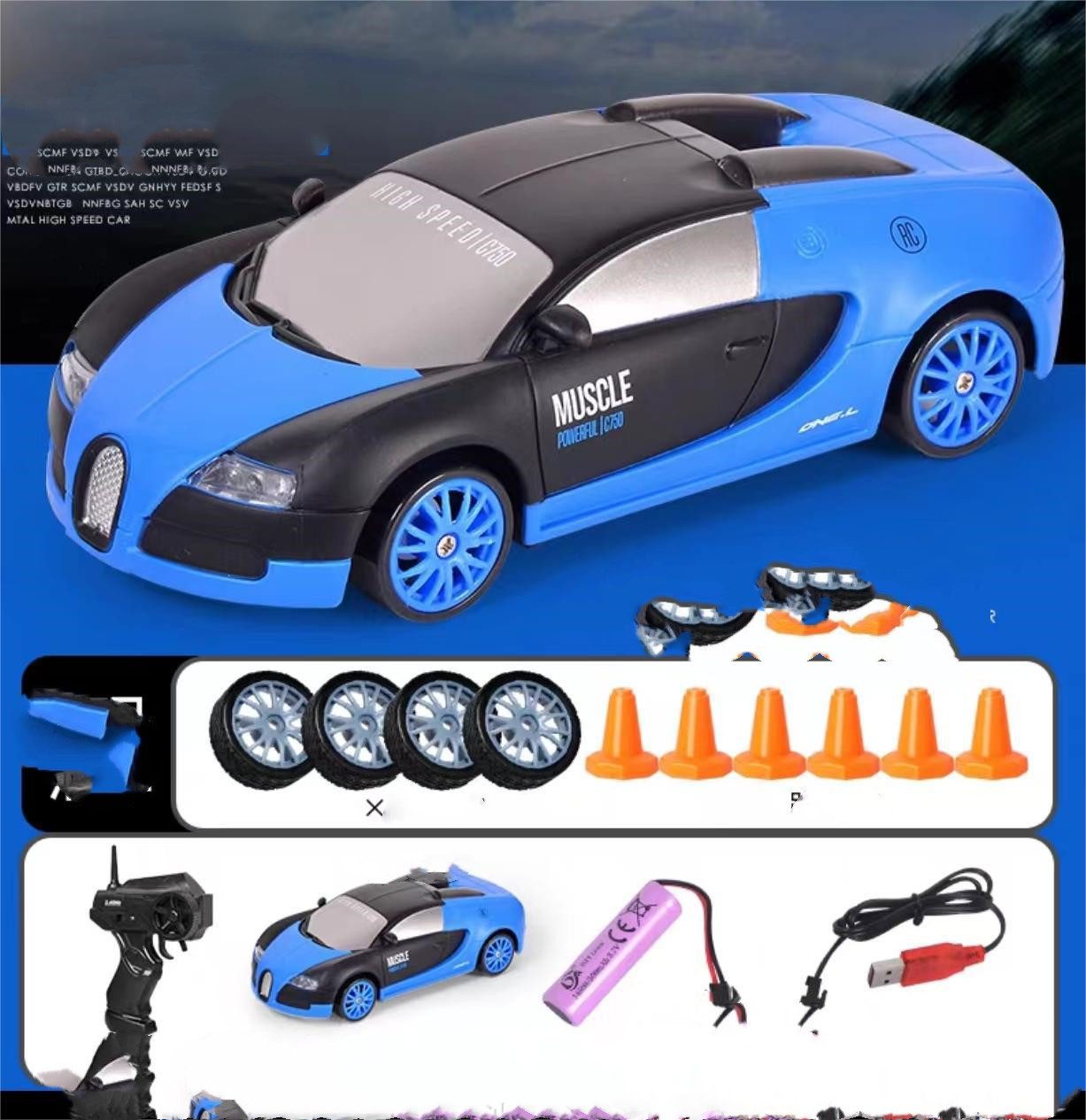 2.4G Drift Rc Car 4WD RC Drift Car Toy Remote Control GTR Model AE86 Vehicle Car RC Racing Car Toy For Children Christmas Gifts - Image 9