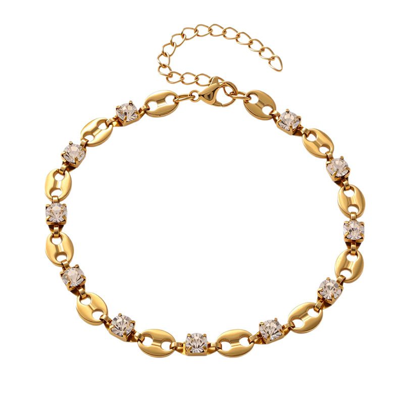 Oval Titanium Steel Bracelet Womens Circular Style For Girls - Image 4