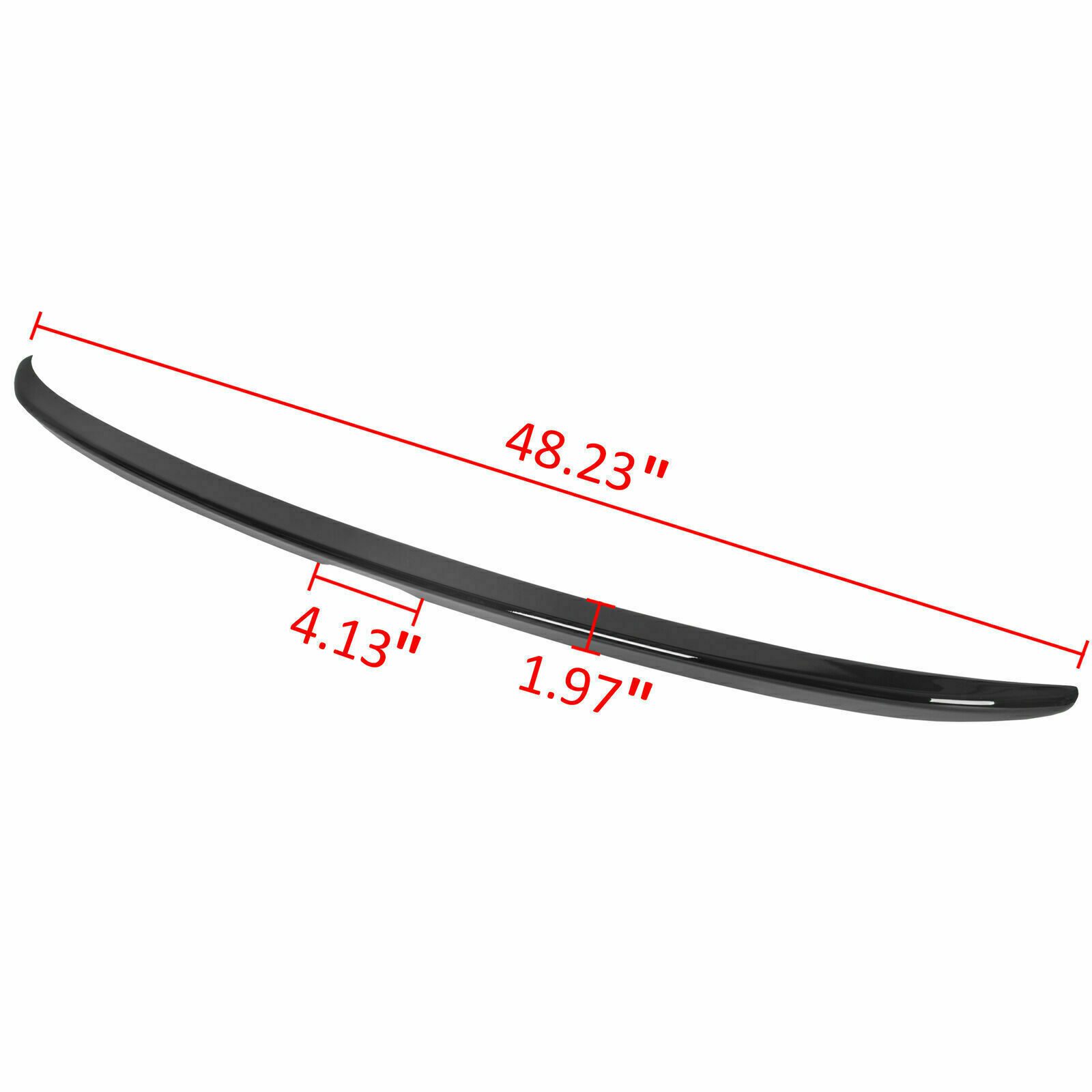 For H Onda 13-17 Accord Sedan 4DR Sedan Glossy Black Sport Trunk Spoiler Lid Wing - Image 3