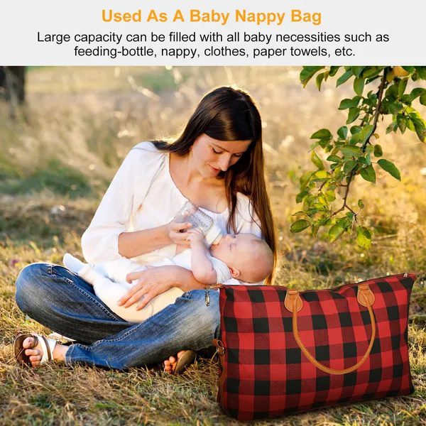 Women Duffle Bag Travel Luggage Bags Weekend Overnight Bag Tote Bags Shoulder Handle Bags - Image 5