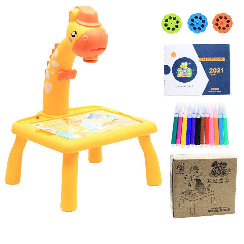 Children LED Projector Art Drawing Table Toys Painting Board Desk - Image 7